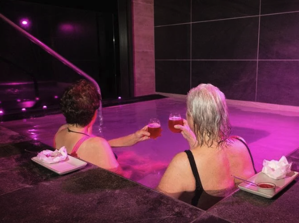 Standing together for breast cancer awareness at Wai Ariki in Rotorua